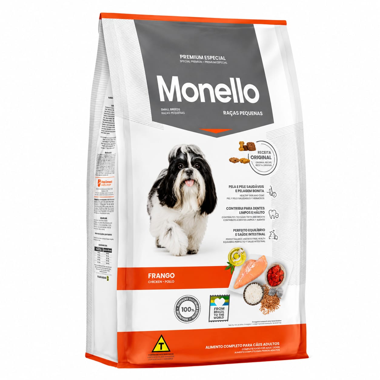 Alimento Seco para Perros Monello Adultos de Razas Pequeñas Sabor Pollo 1 Kg